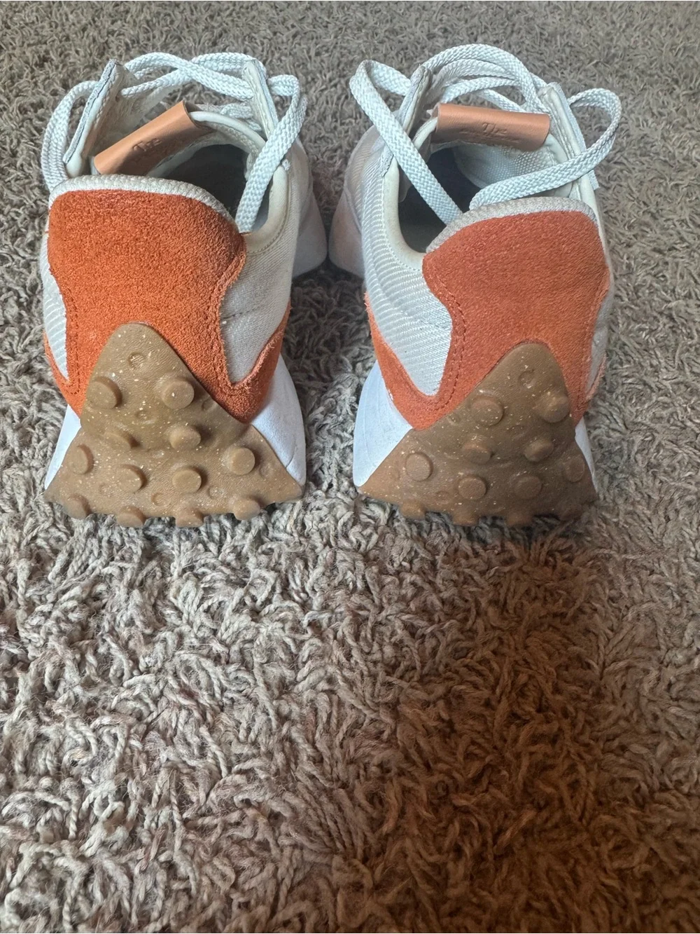Women's New Balance Neutral White & Tan Accent Lifestyle Sneakers